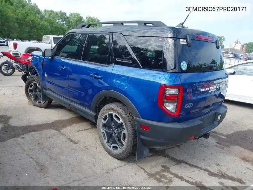 2023 Ford Bronco Sport Outer Banks VIN: 3FMCR9C67PRD20171 Lot: 42557133
