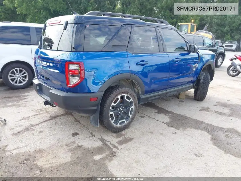 2023 Ford Bronco Sport Outer Banks VIN: 3FMCR9C67PRD20171 Lot: 42557133