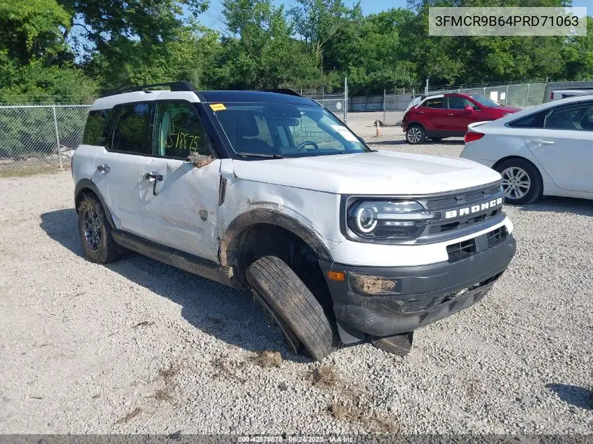 2023 Ford Bronco Sport Big Bend VIN: 3FMCR9B64PRD71063 Lot: 42578875