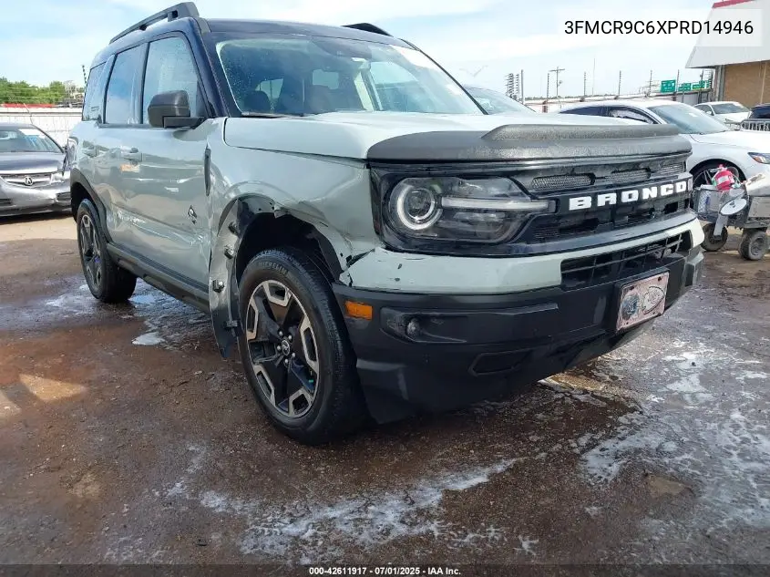 2023 Ford Bronco Sport Outer Banks VIN: 3FMCR9C6XPRD14946 Lot: 42611917