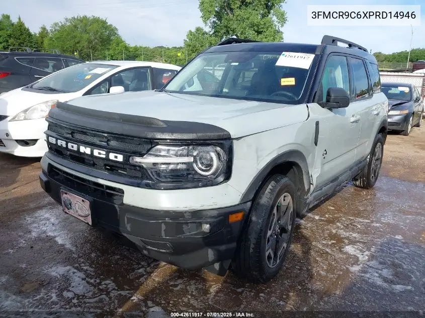2023 Ford Bronco Sport Outer Banks VIN: 3FMCR9C6XPRD14946 Lot: 42611917