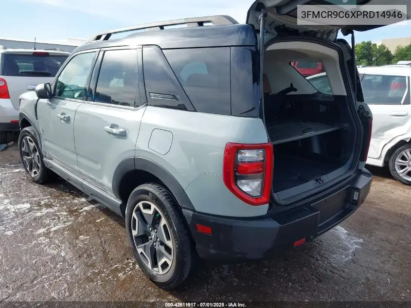 2023 Ford Bronco Sport Outer Banks VIN: 3FMCR9C6XPRD14946 Lot: 42611917