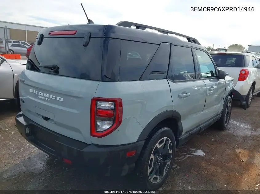 2023 Ford Bronco Sport Outer Banks VIN: 3FMCR9C6XPRD14946 Lot: 42611917