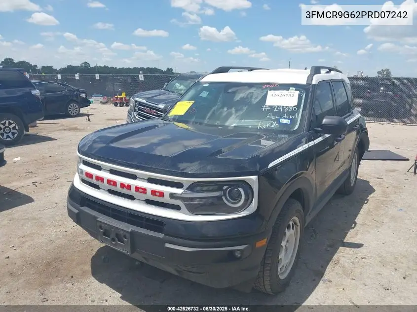 2023 Ford Bronco Sport Heritage VIN: 3FMCR9G62PRD07242 Lot: 42626732