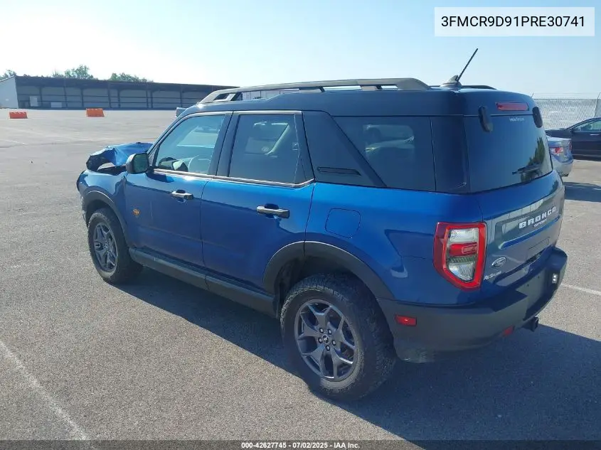 2023 Ford Bronco Sport Badlands VIN: 3FMCR9D91PRE30741 Lot: 42627745