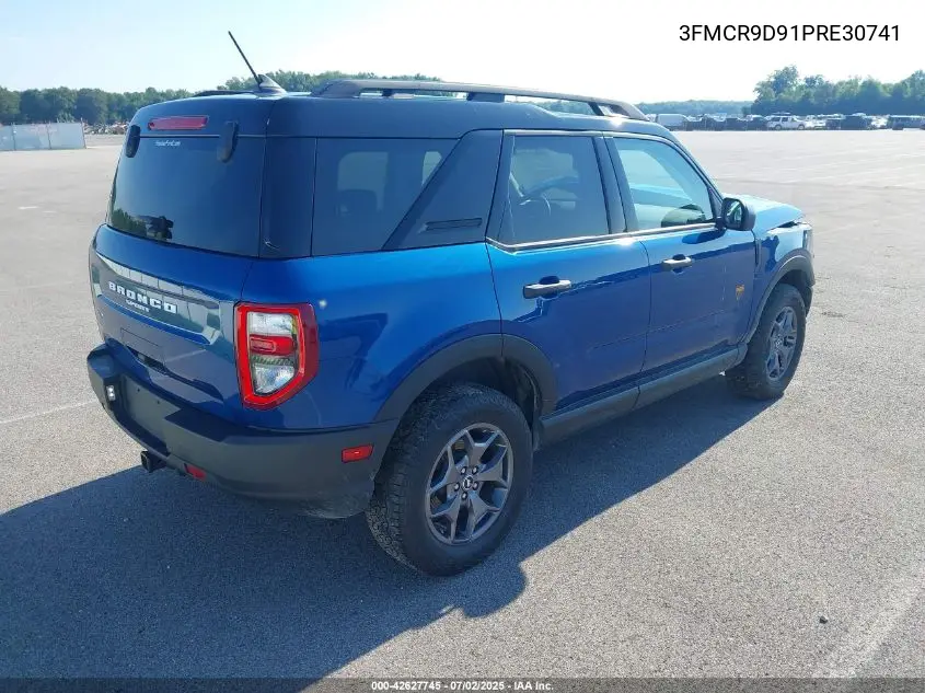 2023 Ford Bronco Sport Badlands VIN: 3FMCR9D91PRE30741 Lot: 42627745