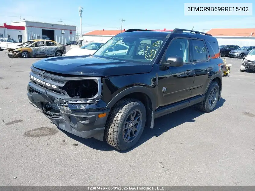 2024 Ford Bronco Sport Big Bend VIN: 3FMCR9B69RRE15402 Lot: 12307478