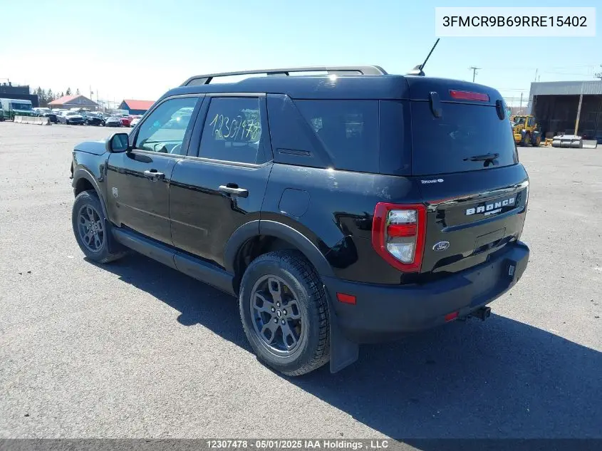 2024 Ford Bronco Sport Big Bend VIN: 3FMCR9B69RRE15402 Lot: 12307478