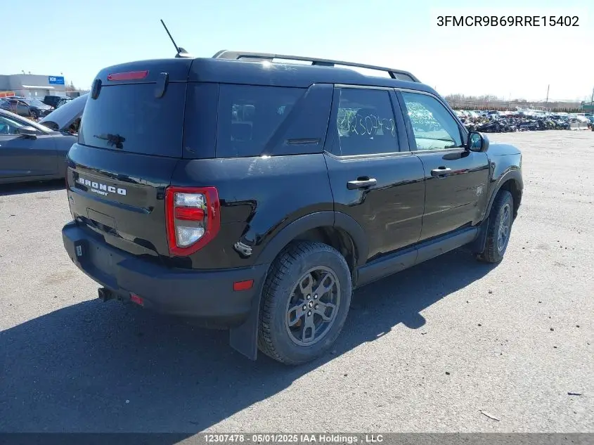 2024 Ford Bronco Sport Big Bend VIN: 3FMCR9B69RRE15402 Lot: 12307478