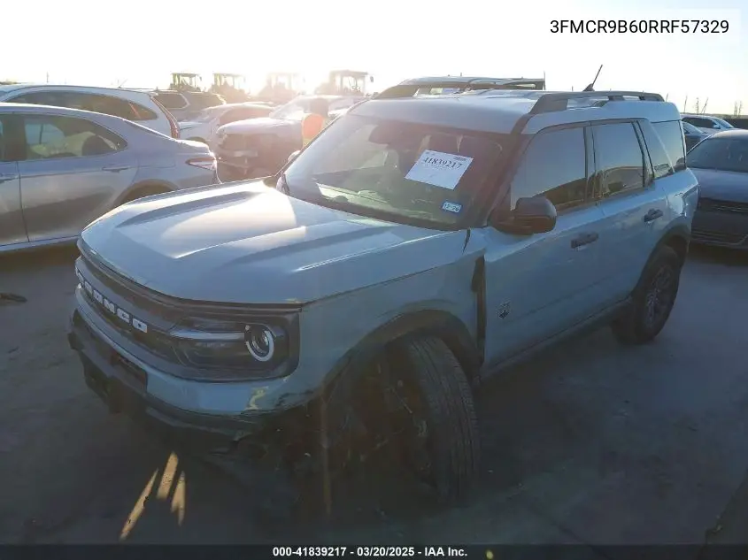 2024 Ford Bronco Sport Big Bend VIN: 3FMCR9B60RRF57329 Lot: 41839217