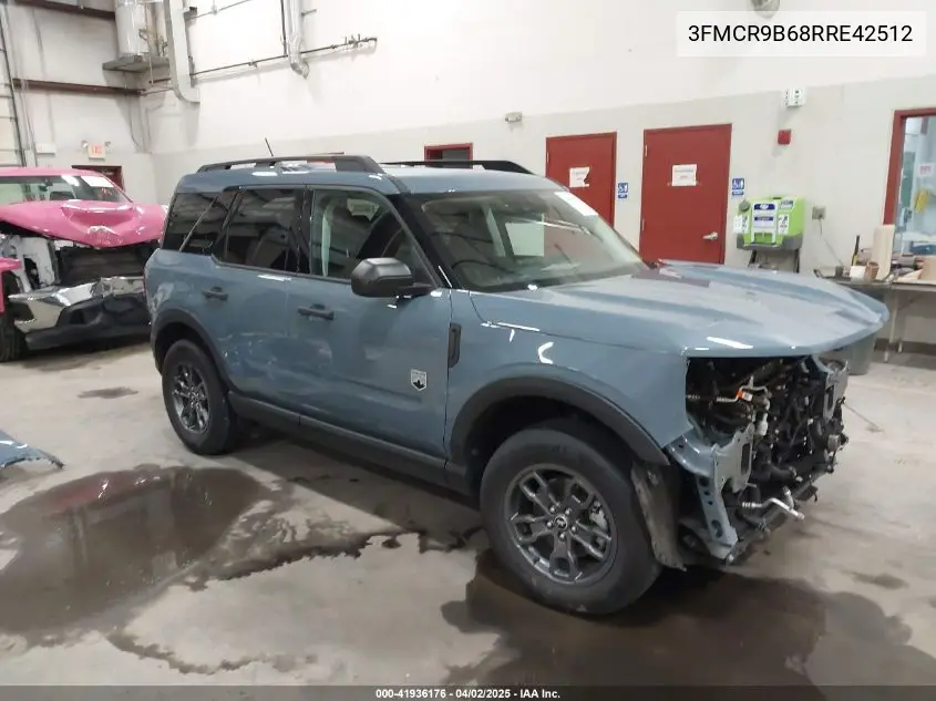 2024 Ford Bronco Sport Big Bend VIN: 3FMCR9B68RRE42512 Lot: 41936176