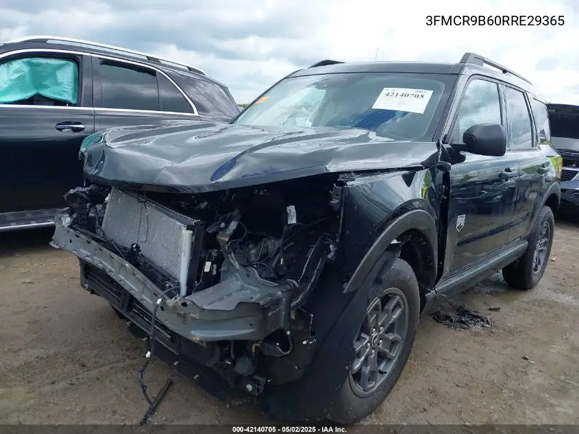 2024 Ford Bronco Sport Big Bend VIN: 3FMCR9B60RRE29365 Lot: 42140705