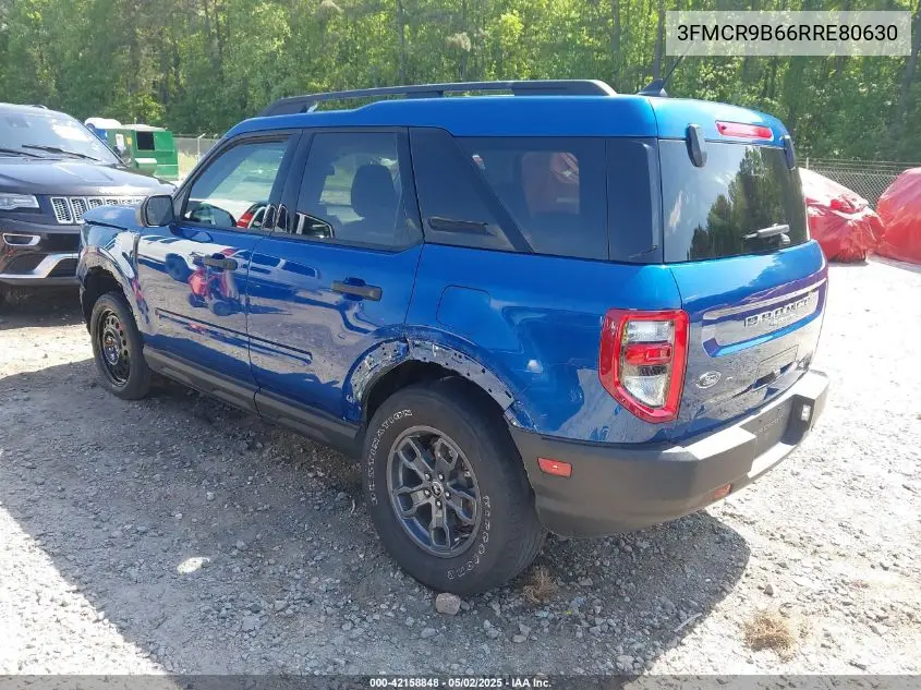 2024 Ford Bronco Sport Big Bend VIN: 3FMCR9B66RRE80630 Lot: 42158848