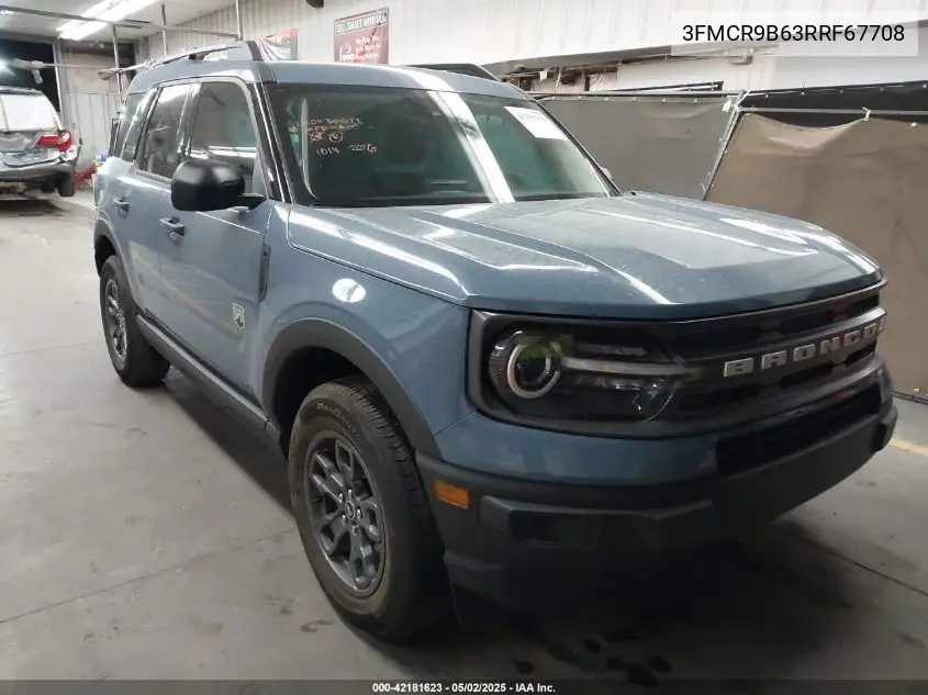 2024 Ford Bronco Sport Big Bend VIN: 3FMCR9B63RRF67708 Lot: 42181623