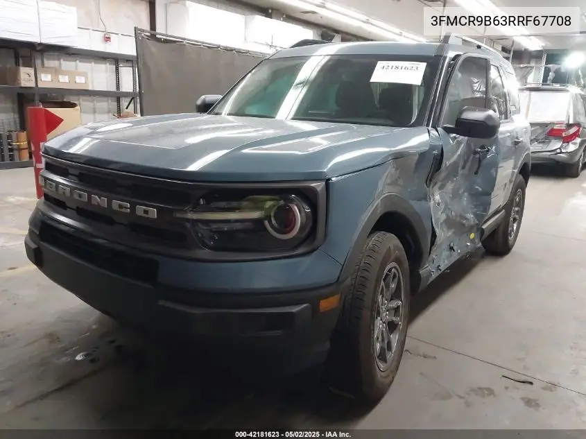 2024 Ford Bronco Sport Big Bend VIN: 3FMCR9B63RRF67708 Lot: 42181623