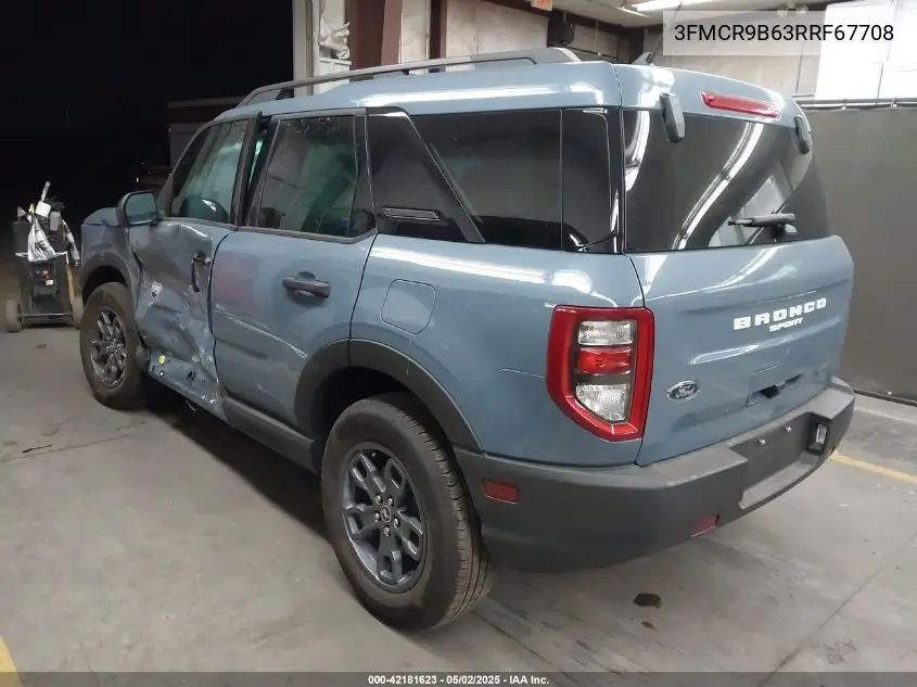 2024 Ford Bronco Sport Big Bend VIN: 3FMCR9B63RRF67708 Lot: 42181623