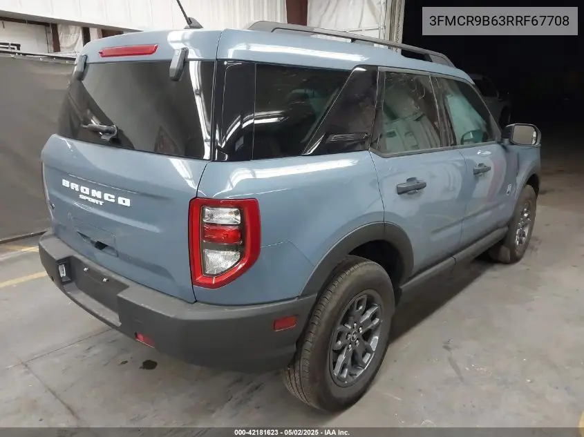 2024 Ford Bronco Sport Big Bend VIN: 3FMCR9B63RRF67708 Lot: 42181623