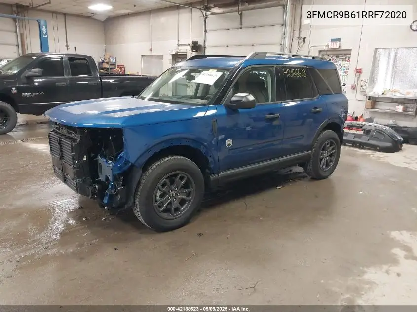 2024 Ford Bronco Sport Big Bend VIN: 3FMCR9B61RRF72020 Lot: 42188623