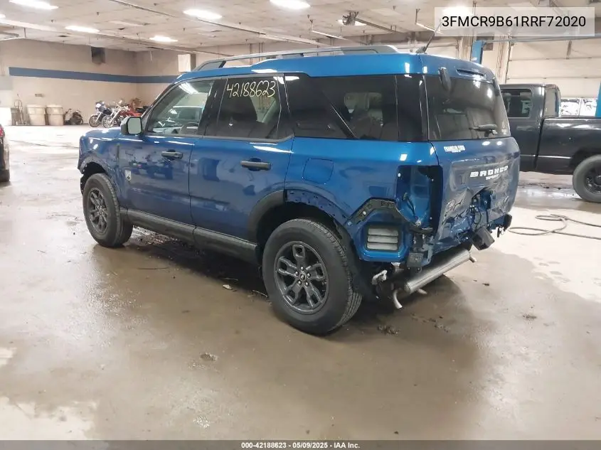 2024 Ford Bronco Sport Big Bend VIN: 3FMCR9B61RRF72020 Lot: 42188623