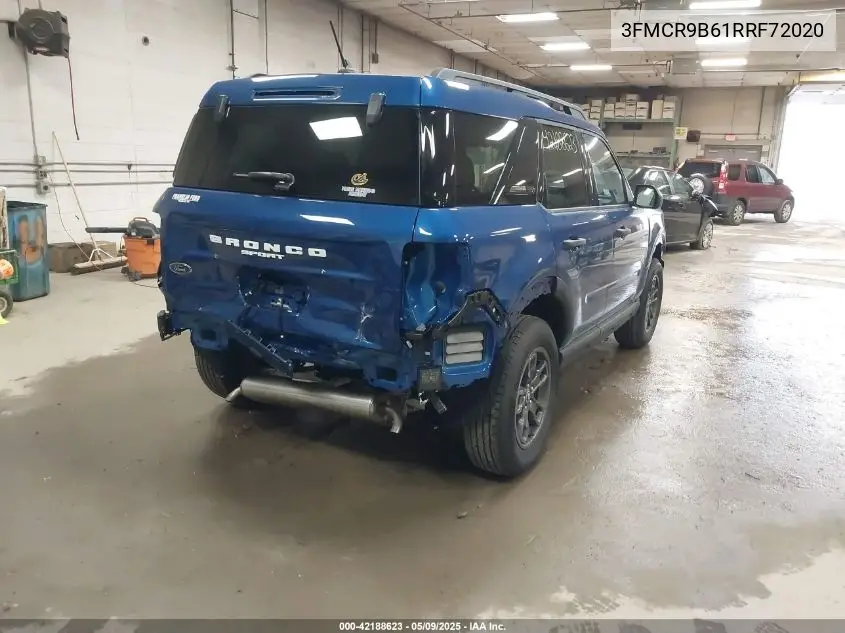 2024 Ford Bronco Sport Big Bend VIN: 3FMCR9B61RRF72020 Lot: 42188623