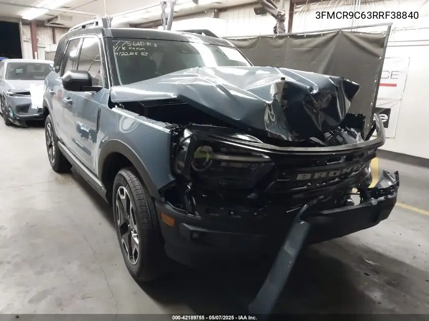 2024 Ford Bronco Sport Outer Banks VIN: 3FMCR9C63RRF38840 Lot: 42189755