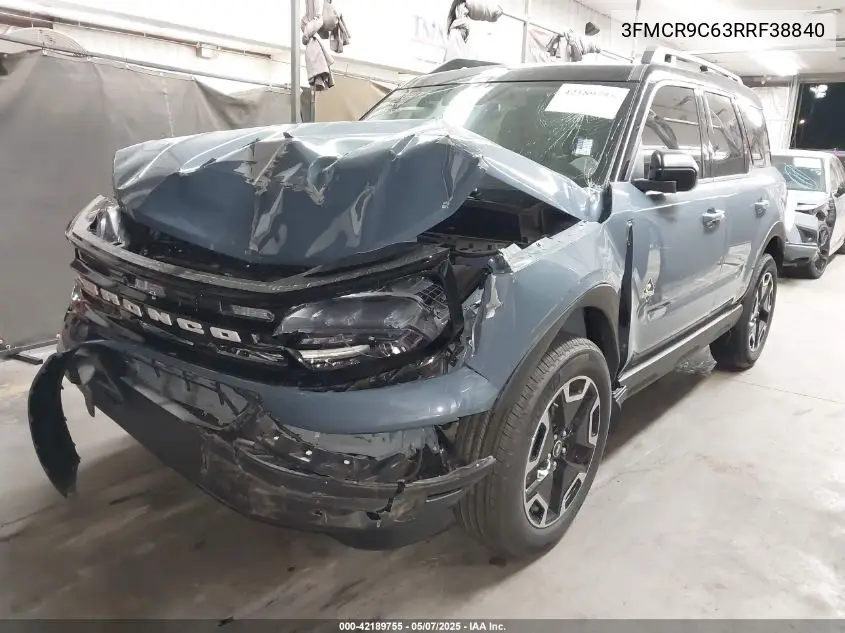 2024 Ford Bronco Sport Outer Banks VIN: 3FMCR9C63RRF38840 Lot: 42189755