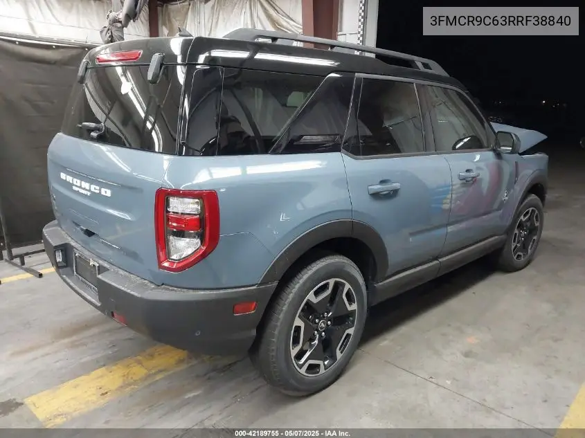 2024 Ford Bronco Sport Outer Banks VIN: 3FMCR9C63RRF38840 Lot: 42189755