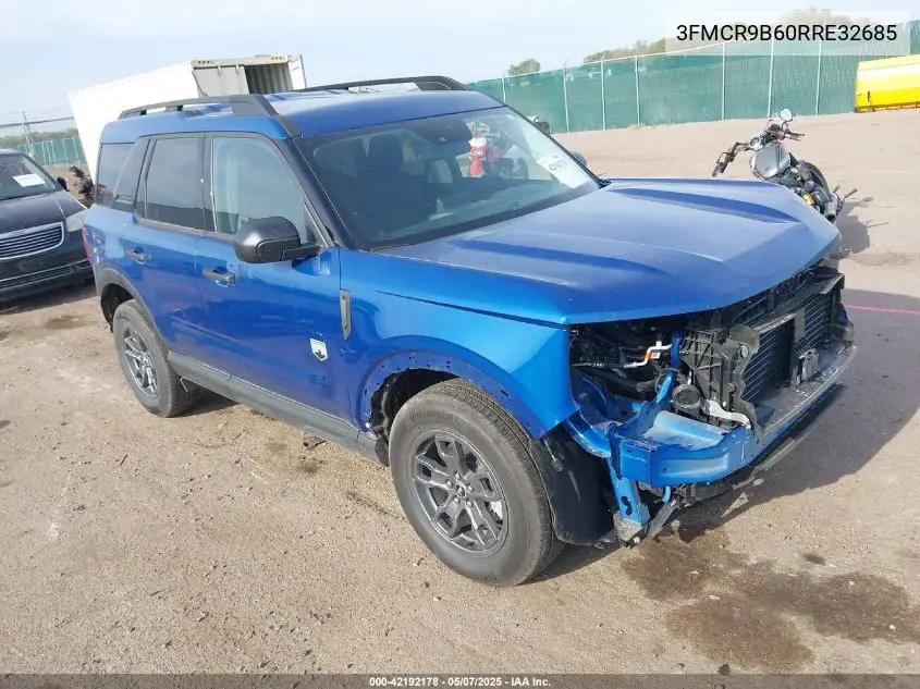 2024 Ford Bronco Sport Big Bend VIN: 3FMCR9B60RRE32685 Lot: 42192178