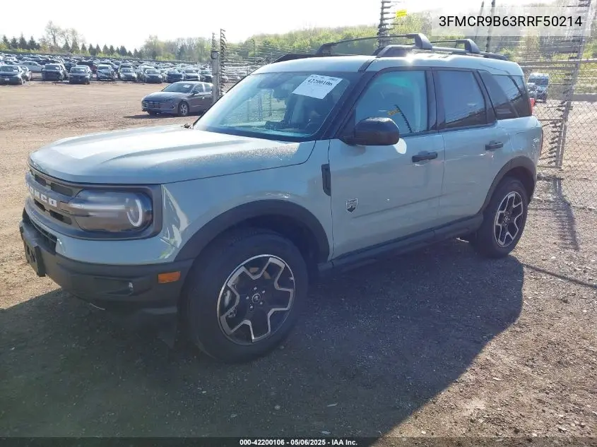 2024 Ford Bronco Sport Big Bend VIN: 3FMCR9B63RRF50214 Lot: 42200106
