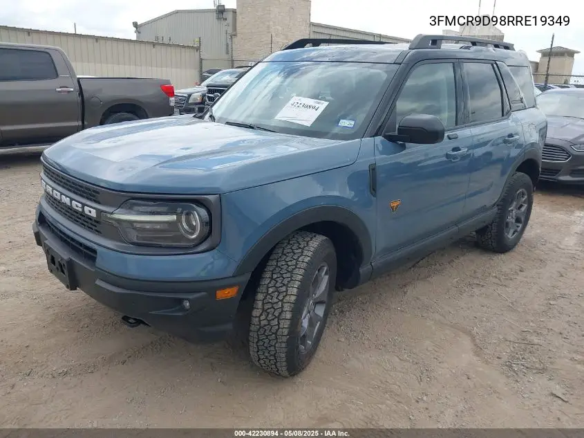2024 Ford Bronco Sport Badlands VIN: 3FMCR9D98RRE19349 Lot: 42230894