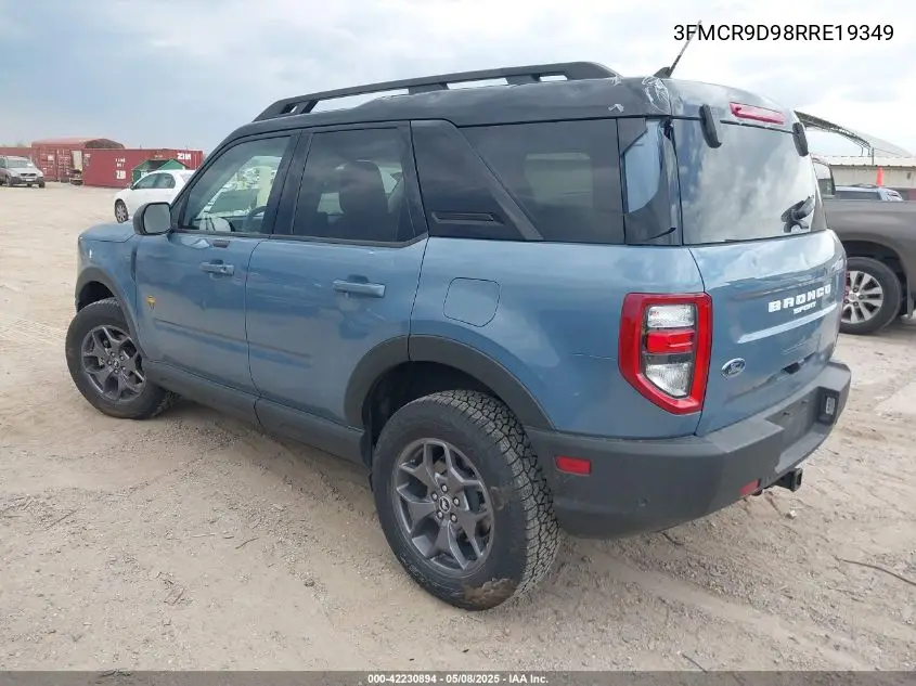 2024 Ford Bronco Sport Badlands VIN: 3FMCR9D98RRE19349 Lot: 42230894