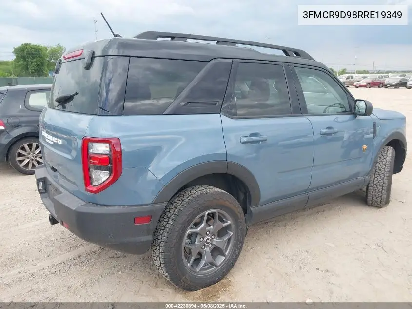 2024 Ford Bronco Sport Badlands VIN: 3FMCR9D98RRE19349 Lot: 42230894