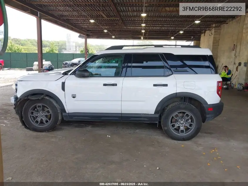 2024 Ford Bronco Sport Big Bend VIN: 3FMCR9B68RRE22292 Lot: 42537095