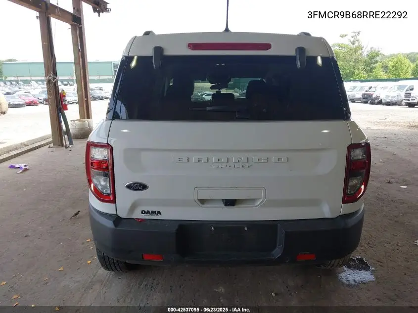 2024 Ford Bronco Sport Big Bend VIN: 3FMCR9B68RRE22292 Lot: 42537095