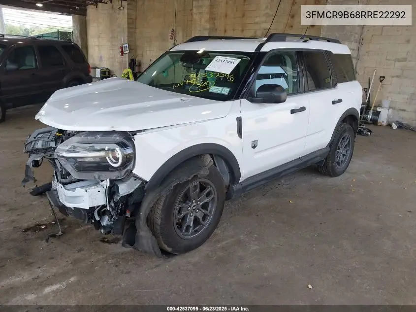 2024 Ford Bronco Sport Big Bend VIN: 3FMCR9B68RRE22292 Lot: 42537095
