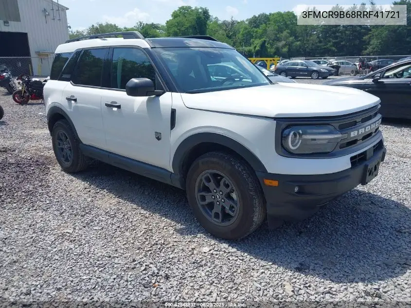2024 Ford Bronco Sport Big Bend VIN: 3FMCR9B68RRF41721 Lot: 42548837