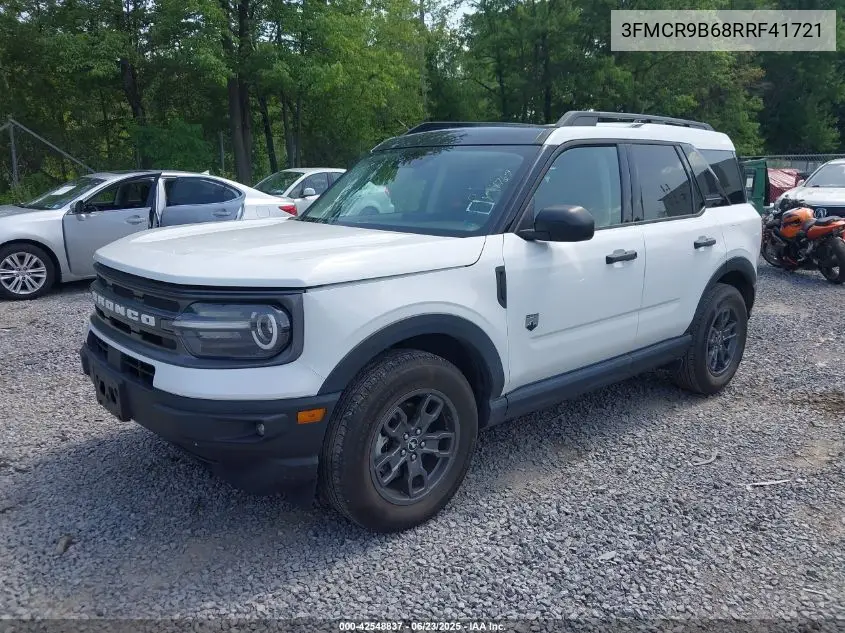 2024 Ford Bronco Sport Big Bend VIN: 3FMCR9B68RRF41721 Lot: 42548837