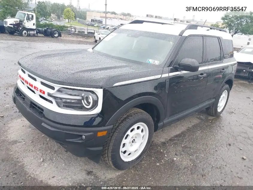 2024 Ford Bronco Sport Heritage VIN: 3FMCR9G69RRF35547 Lot: 42572819