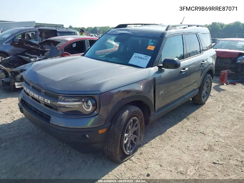 2024 Ford Bronco Sport Big Bend VIN: 3FMCR9B69RRE87071 Lot: 42588433