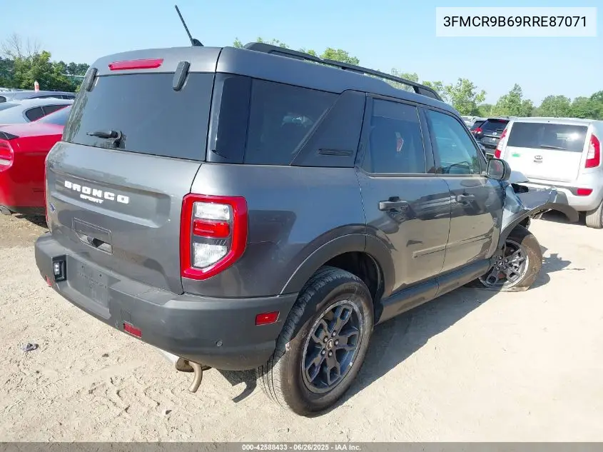 2024 Ford Bronco Sport Big Bend VIN: 3FMCR9B69RRE87071 Lot: 42588433