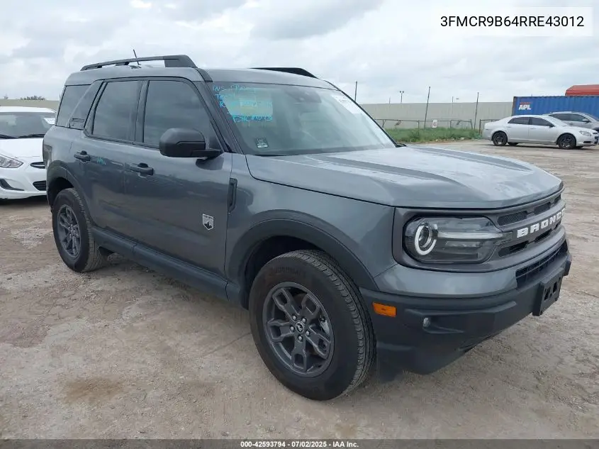 2024 Ford Bronco Sport Big Bend VIN: 3FMCR9B64RRE43012 Lot: 42593794