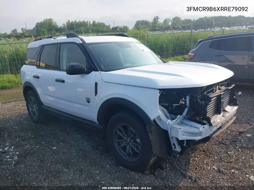 2024 Ford Bronco Sport Big Bend VIN: 3FMCR9B6XRRE79092 Lot: 42606485