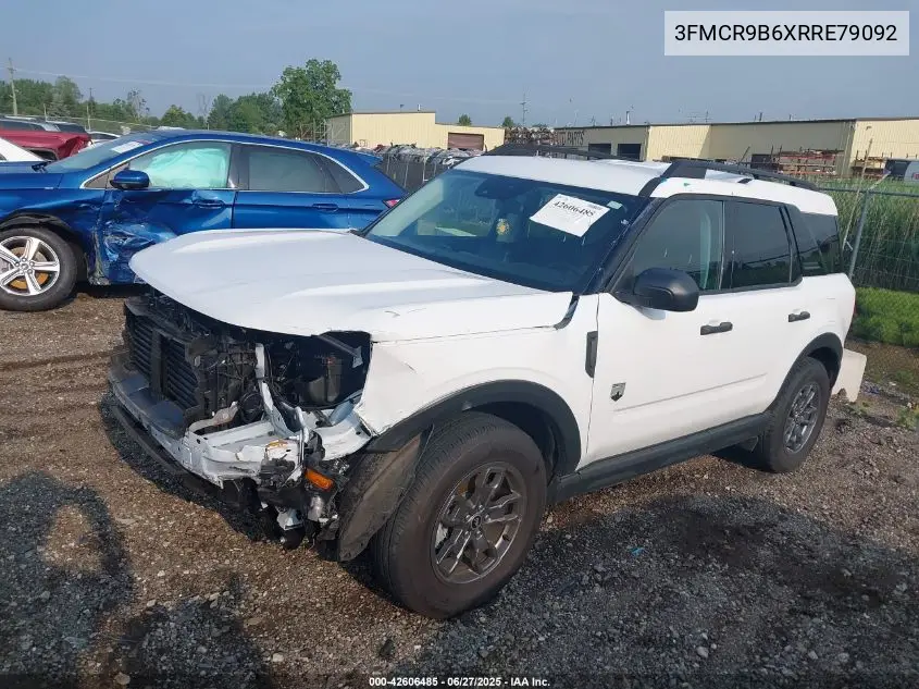 2024 Ford Bronco Sport Big Bend VIN: 3FMCR9B6XRRE79092 Lot: 42606485