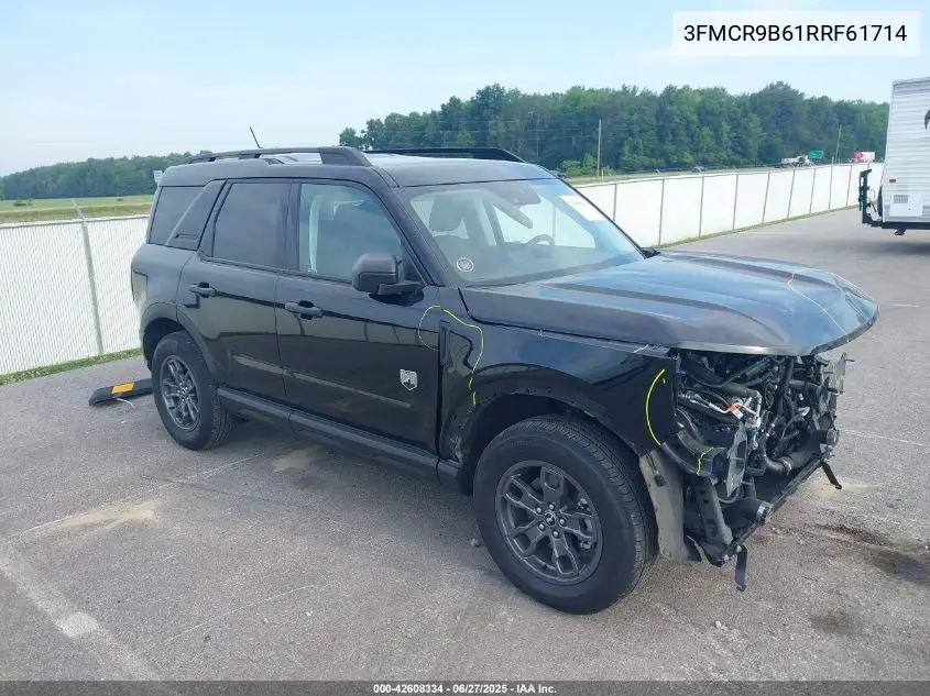 2024 Ford Bronco Sport Big Bend VIN: 3FMCR9B61RRF61714 Lot: 42608334