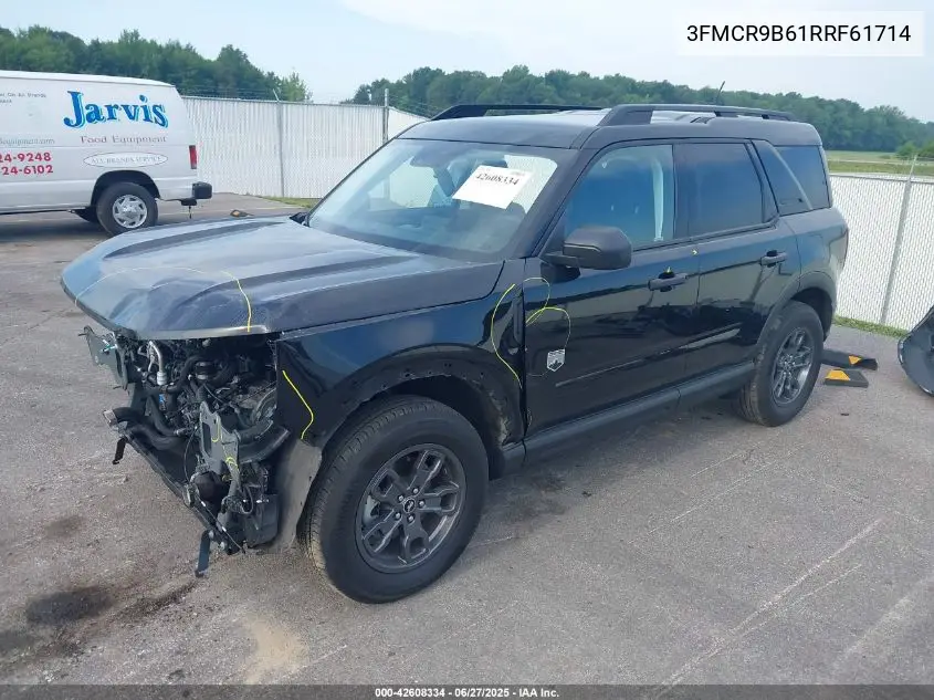 2024 Ford Bronco Sport Big Bend VIN: 3FMCR9B61RRF61714 Lot: 42608334