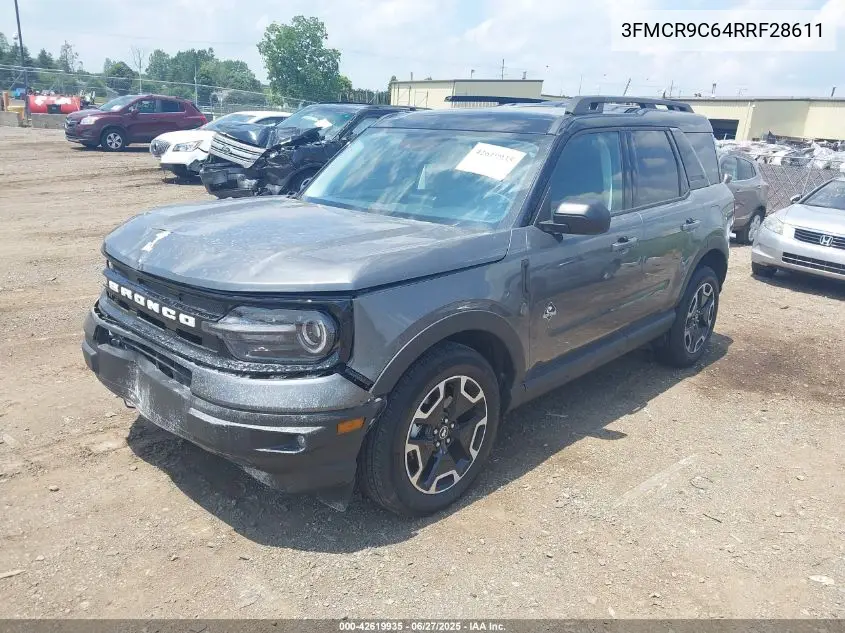 2024 Ford Bronco Sport Outer Banks VIN: 3FMCR9C64RRF28611 Lot: 42619935