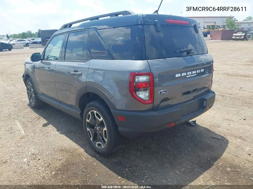 2024 Ford Bronco Sport Outer Banks VIN: 3FMCR9C64RRF28611 Lot: 42619935