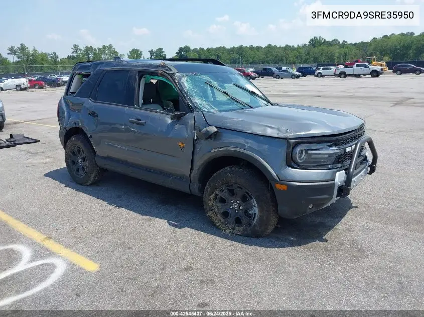 2025 Ford Bronco Sport Badlands VIN: 3FMCR9DA9SRE35950 Lot: 42545437