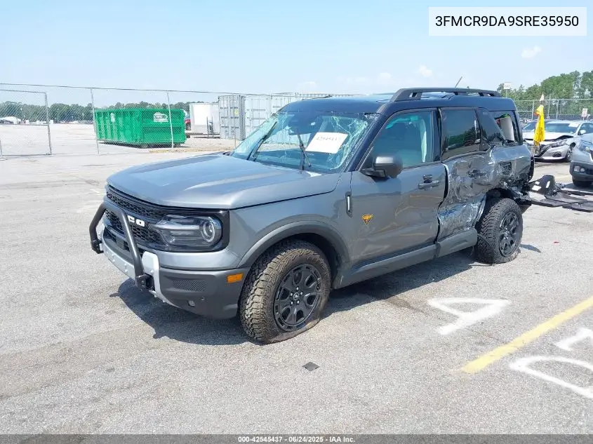 2025 Ford Bronco Sport Badlands VIN: 3FMCR9DA9SRE35950 Lot: 42545437