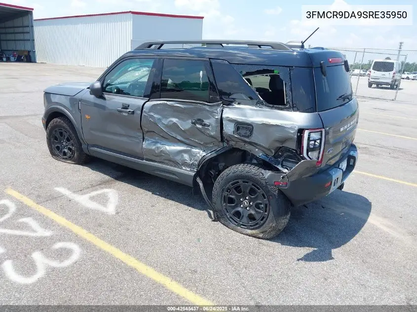 2025 Ford Bronco Sport Badlands VIN: 3FMCR9DA9SRE35950 Lot: 42545437